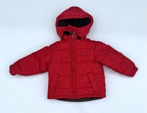 London Fog Red Coat Jacket Baby Boy Sz 4T Months Full Zip Pockets - Picture 1 of 7