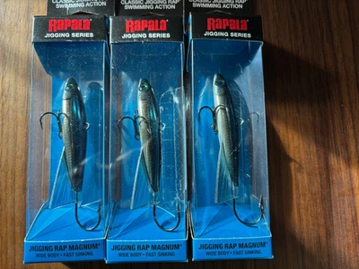Lote de 3 Rapala JRM-7 Jigging Rap Magnum Live Bleak Jig 1-1/8oz 2-3/4in - Imagem 1 de 3