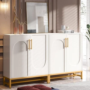 Sideboard Buffet Cabinet with Storage, Modern 4 Doors - Picture 1 of 5
