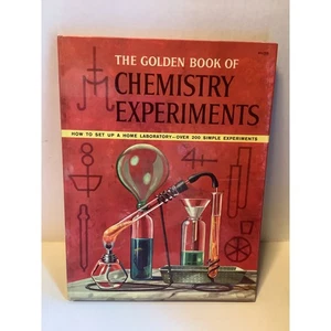 1960 Golden Book Chemistry Experiments Banned 1st Ed Controversial Hardcover - Imagen 1 de 13
