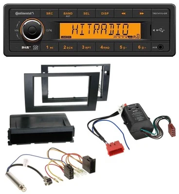 Continental 1DIN DAB MP3 AUX USB Autoradio für Audi A4 B6 B7 00-08 Symphony Bose - Bild 1 von 4