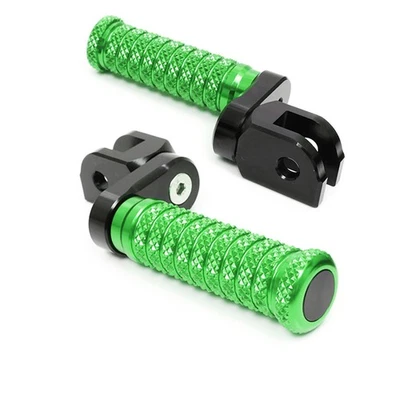 Clavijas de pie delanteras elevables verdes M-Grip 25 mm para Kawasaki Z650 17 18 19 20 21 22 23 Foto 1 de 4
