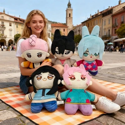 NEW Kpop Demon Hunters Plush Toy Rumi Zoey Mira Pendant Stuffed Doll Gift - Image 1 of 4