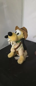 Pluto Indiana jones RARE STUFFED ANIMAL - Picture 1 of 4