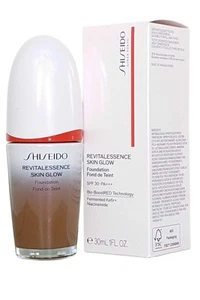 Revitalessence Shiseido Skin Glow Foundation SPF30 Bio-Boost 30ml Topaz #460 - Picture 1 of 10