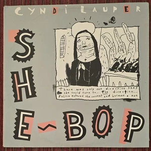 CYNDI LAUPER - SHE BOP RARE WHITE LABEL 12 INCH AUSTRALIA PROMO SINGLE - Picture 1 of 4