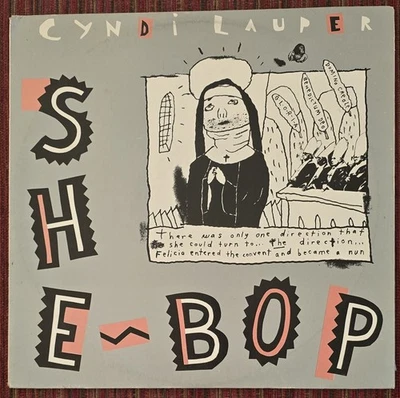CYNDI LAUPER - SHE BOP RARE WHITE LABEL 12 INCH AUSTRALIA PROMO SINGLE - Image 1 of 4
