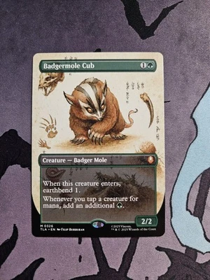 Badgermole Cub [Extended Art] - MTG Near Mint English Card - Image 1 of 2