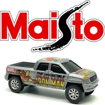 Camioneta pickup GMC Terradyne 2000 Iron Man MAISTO Ultimate Marvel de colección suelta Foto 1 de 4