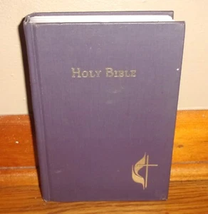 THE BIBLE: Cokesbury-REVISED STANDARD VERSION-1971-Purple Cover-Excellent HC! - Picture 1 of 5