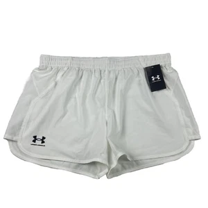 Under Armour Women's Accelerate Training Shorts 4.5" Inseam Size XL White - Picture 1 of 9