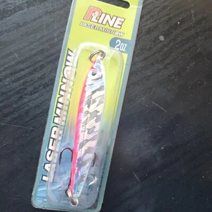 P-Line Laser Minnow, Pink/Silver, 2 oz - Picture 1 of 3