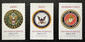 2025 Scott #6003 - 05 - Forever - ARMY, NAVY, MARINE CORP - Set of 3 Singles MNH - Picture 1 of 1