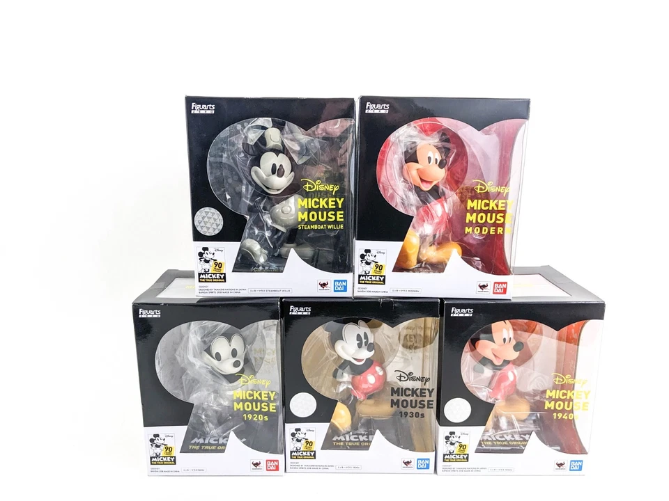 Bandai Figuarts Zero Mickey Mouse Steamboat Willie Figure130mm Monochrome