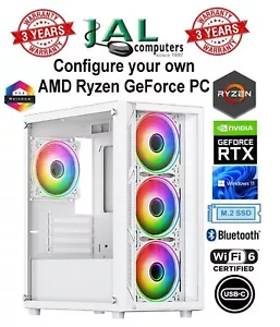 PC para juegos AMD Ryzen GeForce RTX AM5 5, 7 o 9 DDR5, PCIe Gen 5 M.2 SSD, WiFi 6e - Imagen 1 de 11