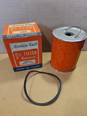 复古 NOS 定制工艺机油过滤器 C4P 福特林肯 Merc Studebaker 1939 - 1956 — 第 1/4 张图片