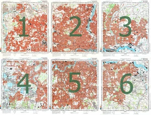Russische Sowjetische Militär Topographische Karten - LONDON 1:50 000, Aufl. 1981, REPRINT - Bild 1 von 11