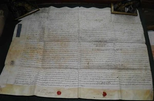 1744 Sir Thomas Longueville to Simon Scroope of Danby Hall, Assignment Mortgage - Picture 1 of 3