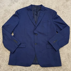 Nordstrom Mens Blazer Sport Coat Casual Two Button Jacket Size 46R Wool Suit - Picture 1 of 10