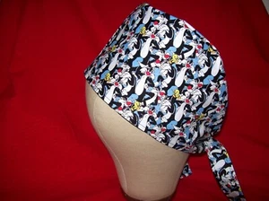 Men/Women Surgical Scrub Cap Lined Cartoon 100% Cotton - Picture 1 of 3