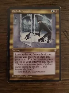 Diabolic Vision Ice Age Magic the Gathering MTG - Picture 1 of 2