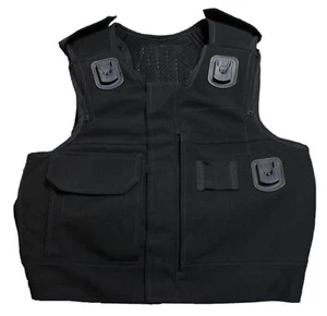 Cooneen / Hawk Stab Vest Body Armour Bullet Proof Overt Black ARM-OVT-BLK-11A - Foto 1 di 2