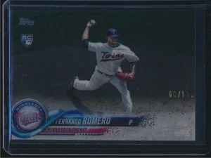 2018 Topps Update CLEAR Parallel #US174 Fernando Romero RC Twins 08/10 - Picture 1 of 1