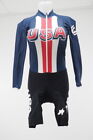 Assos Team USA Cycling Long Sleeve Skin Suit Women's Small Red/White/Blue
