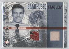2006-07 ITG Between the Pipes Game-Used Emblem Silver Frank Brimsek #GUE-54 HOF