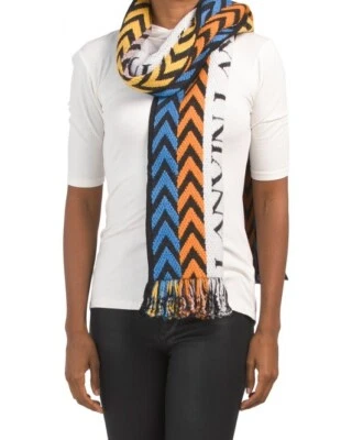 LANVIN Bufanda Reversible con Logo Hecho en Italia Foto 1 de 4