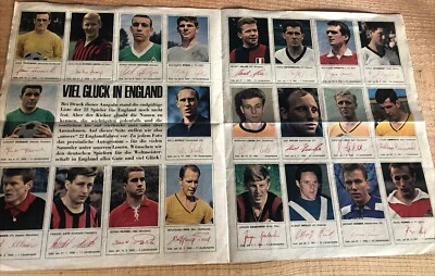 Poster DFB Aufgebot Weltmeisterschaft 1966 England Inklusive ✍🏻 - Bild 1 von 4