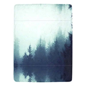Coperta Foresta Nebbiosa | Decorazione Natura | Paesaggio Sereno | 60" x 80" - Foto 1 di 4