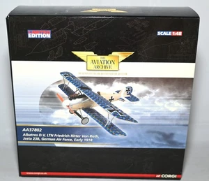 CORGI AVIATION ARCHIVE AA37802 ALBATROS D.V FREDERICH RITTER VON ROTH 1:48 LTD E - Picture 1 of 4