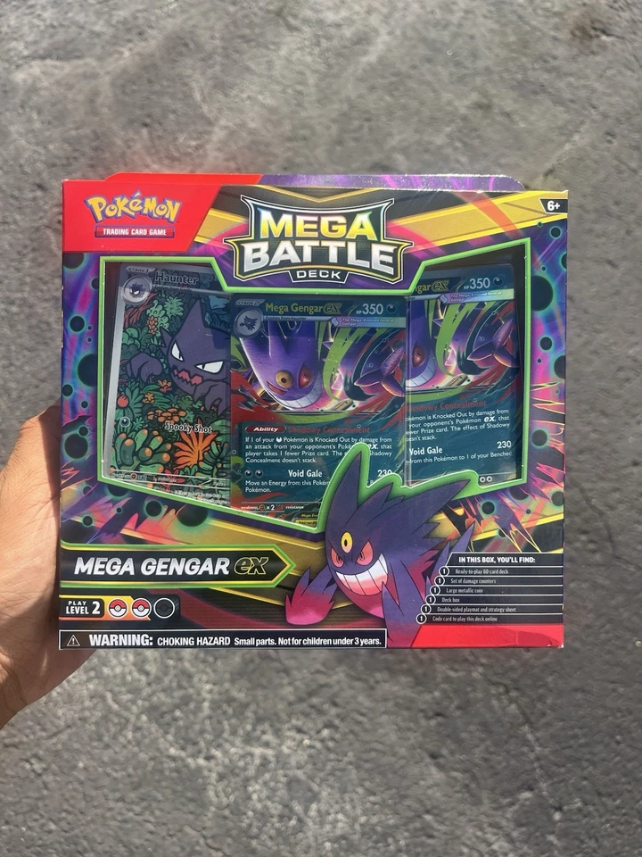 Pokemon TCG Mega Battle Deck Mega Gengar EX Factory