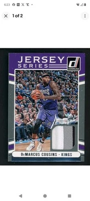 Camiseta deportiva Donruss #14 2016 DeMarcus Cousins serie parche de 3 colores Sacramento Kings Foto 1 de 2