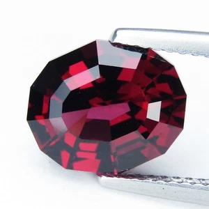 4.05Cts Lustrous Natural Raspberry Pink Rhodolite Garnet Oval Custom Cut Gem - Picture 1 of 7