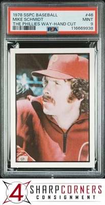 SSPC 1978 béisbol The Phillies Way corte a mano #46 Mike Schmidt Hof PSA 9 Foto 1 de 3