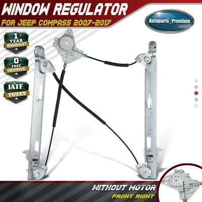 Regulador de ventana eléctrico eléctrico eléctrico para Jeep Compass 2007-2017 pasajero delantero derecho Foto 1 de 4