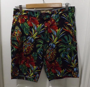 🔥 PANTALONES CORTOS LIGEROS PARA HOMBRE HUDSON & BARROW PIÑAS Y FLORES BRILLANTES TALLA 32 - Imagen 1 de 3