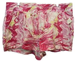 NO BOUNDARIES Pink Swirl KNIT SHORTS Elastic Waist Front Pockets Sz. Jr. 3XL - Picture 1 of 7