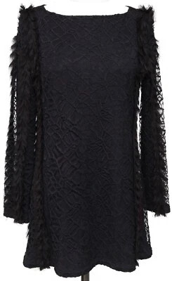 CHANEL кружева платье мини фиолетовый длинным рукавом Gripoix Sz 38 осени 2012 - Изображение 1 из 4