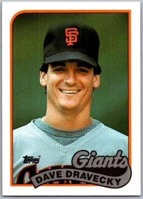 1989 Topps - #601 Dave Dravecky - Image 1 of 2
