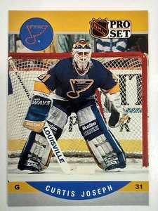 1990-91 Pro Set #638 Curtis Joseph Rookie RC St. Louis Blues - Picture 1 of 6