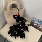 Korean Style Black Dog Keychain with Scarf Plush Doll Toy  Gift