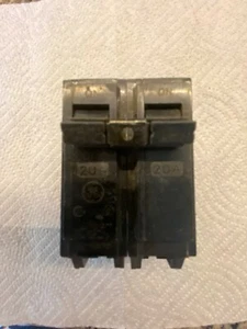 General Electric THQB220 2-pole 20AMP Bolt-On Circuit Breaker 120-VAC USED - Picture 1 of 5
