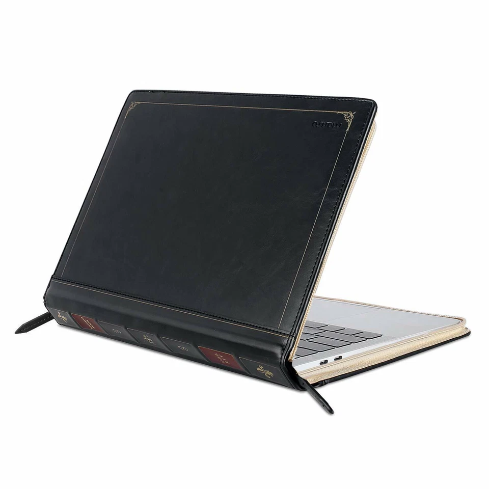 Funda de cuero PU para portátil para MacBook Air Pro 13 14 15 16 pulgadas cubierta vintage Foto 1 de 4