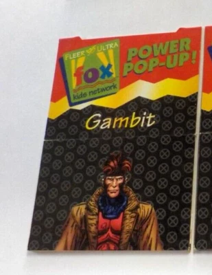 1995 Fleer Ultra Fox Kids Network trading cards, X-Men Power Pop-Up Gambit #18 - Image 1 of 2