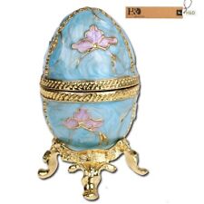 New listing
		Egg Shaped Trinket Box Hinged Jewelry Ring Holder Collectible