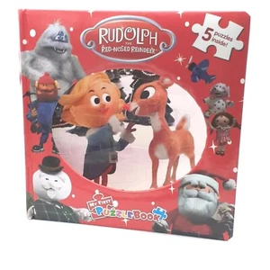 Rudolph The Red Nosed Reindeer My First Puzzle Book 5 Puzzles Pre-Owned Like New - Imagen 1 de 9