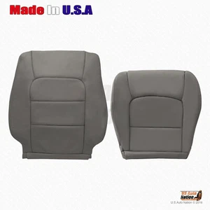 Fits 1998 to 2007 Lexus LX470 Front Driver Bottom & Top Leather Seat Cover Gray - Bild 1 von 5